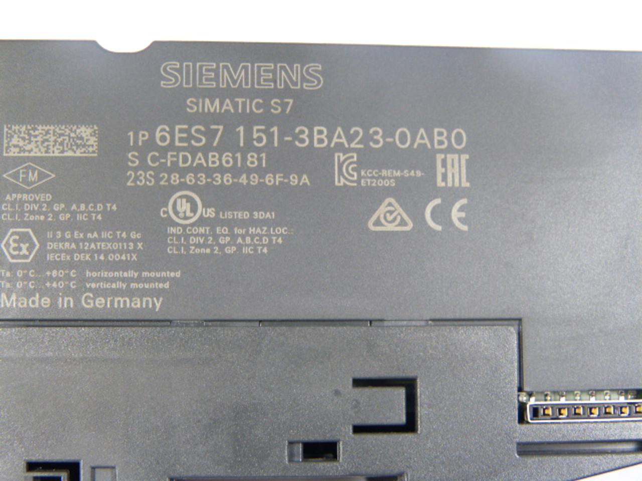 Siemens 6ES7-151-3BA23-0AB0 Interface Module 2-Port USED