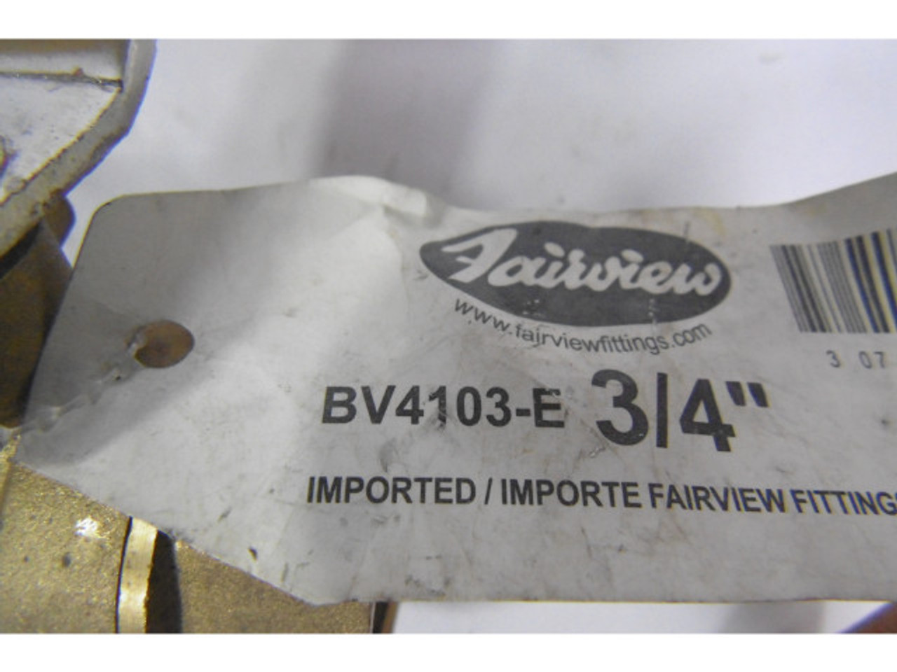 Fairview BV4103-E Brass Ball Valve 3/4" ! NOP !