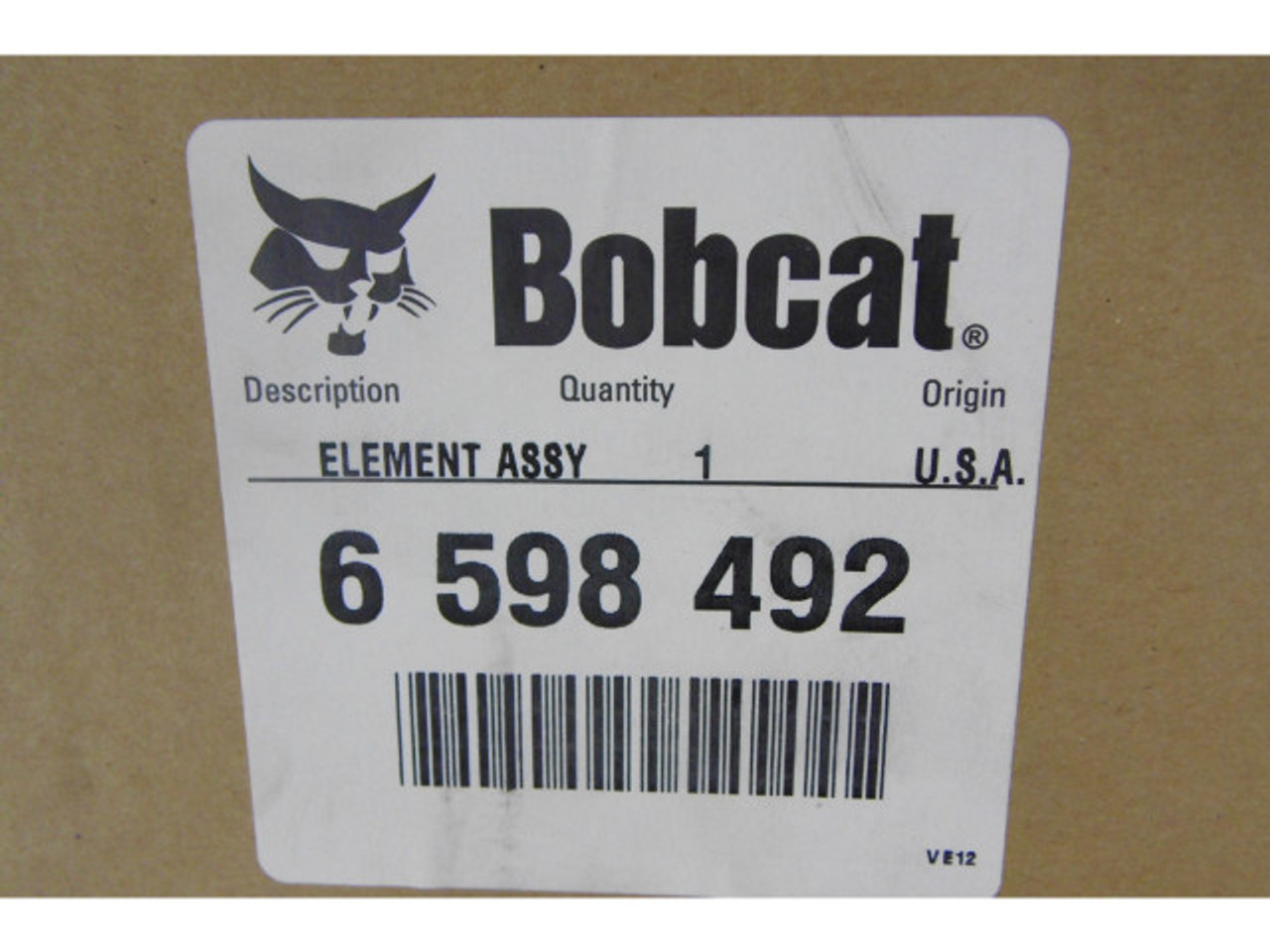 Bobcat 6598492 Air Filter ! NEW !