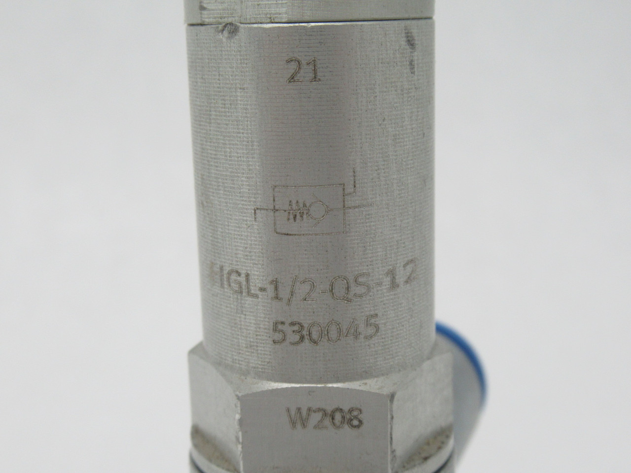 Festo 530045 HGL-1/2-QS-12 Piloted Check Valve G1/2" QS-12 USED