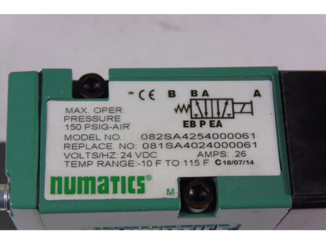 Numatics 082SA4254000061 Solenoid Valve ! NOP !