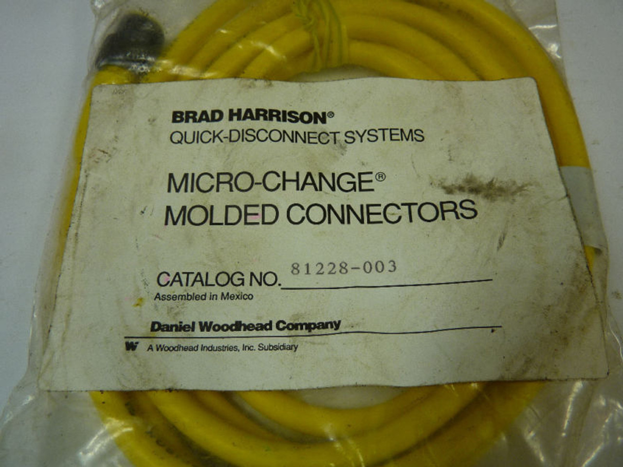 Brad Harrison 81228-003 Mini Change Connector ! NEW !