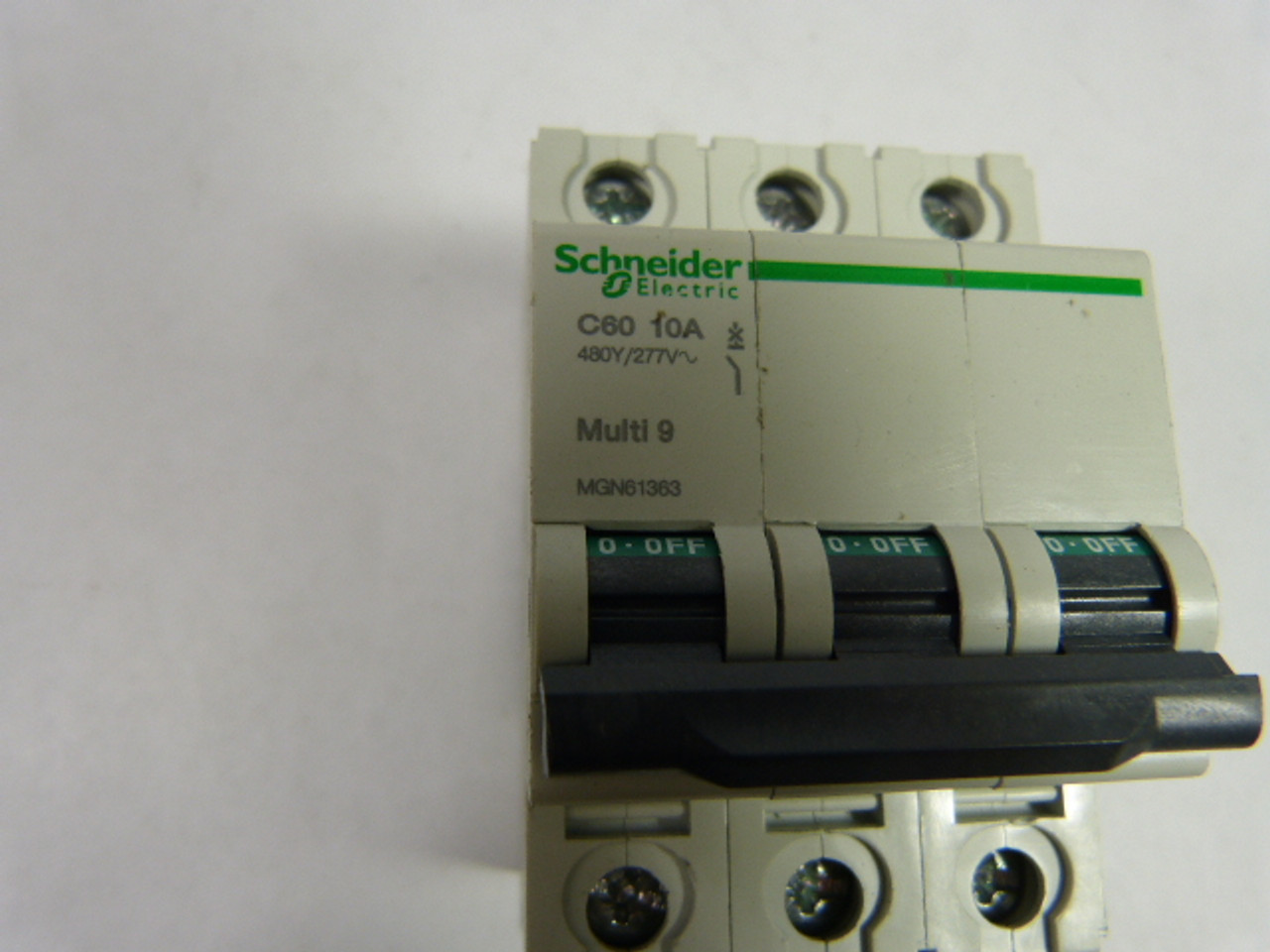 Schneider MGN61363 Miniature Circuit Breaker 10 AMp480Y/277V USED