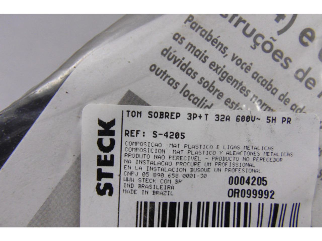 Steck S-4205 Industrial Plug Socket ! NOP !