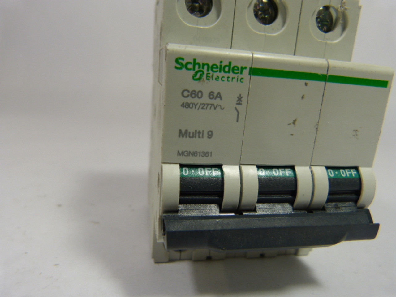 Schneider MGN61361 Miniature Circuit Breaker 6 Amp 480Y/277V USED