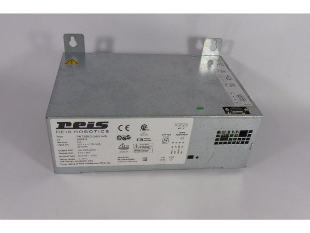Reis 3533519 PNT350-2-24V/6V5 Robotics Safety Controller USED