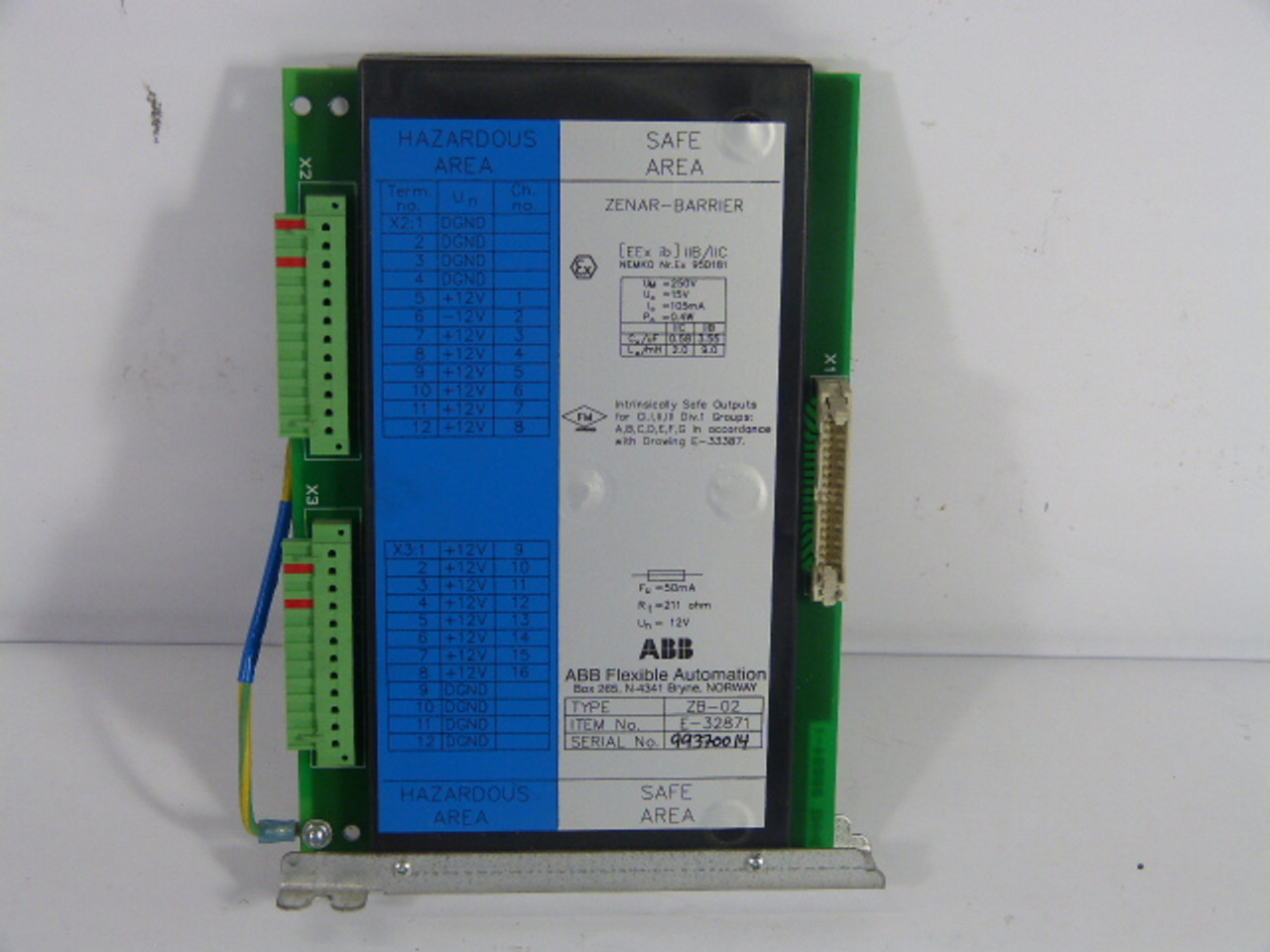 ABB Flexible Automation ZB-02 Module USED