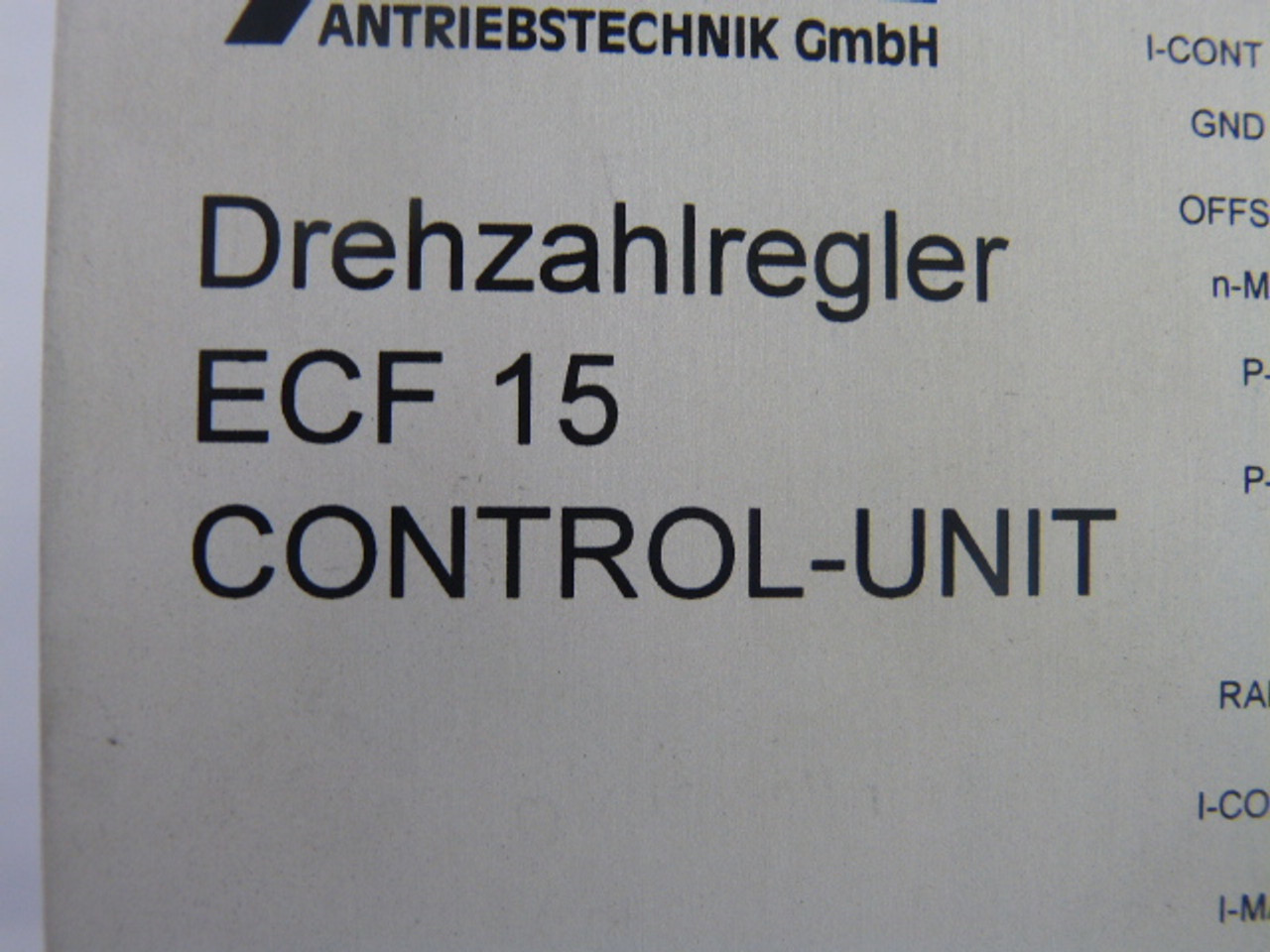 Antek ECF15 Central Processing Unit ! AS IS !