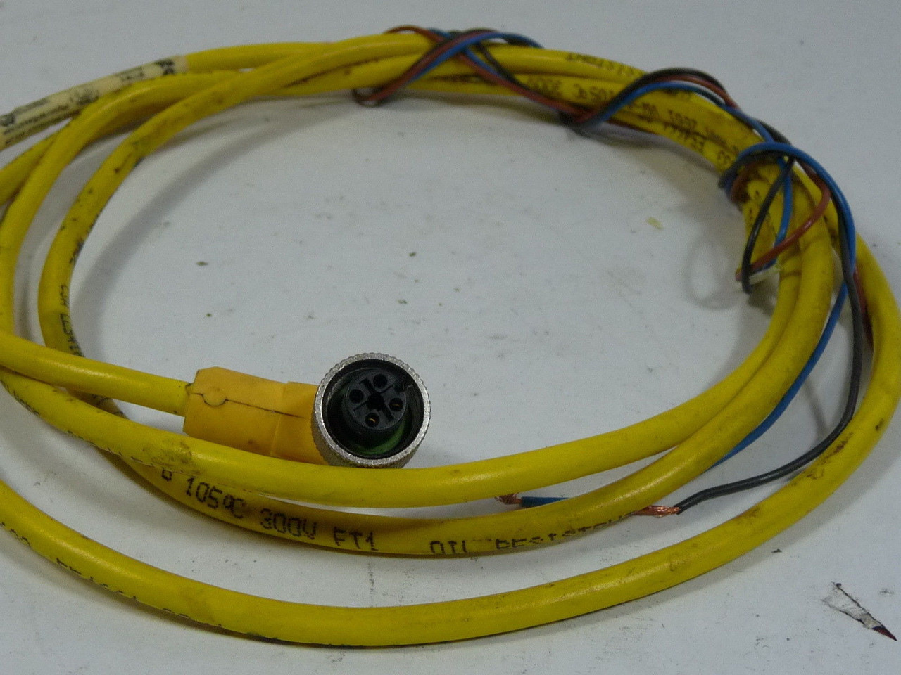 Lumberg RKWT-4-633/5M Cable Assembly 4Pole 4 Wire 90 Degree Angle USED