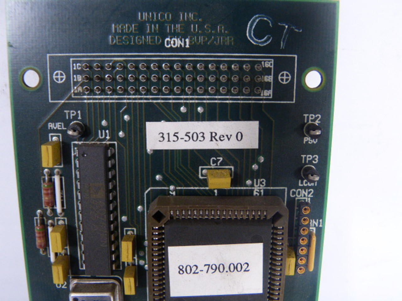 Unico 315503 Control Card USED