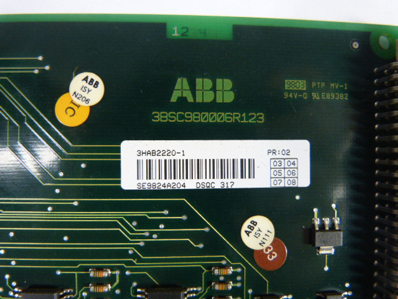 ABB 3HAB2220-1 Memory Expansion Board 6MB 25MHZ USED