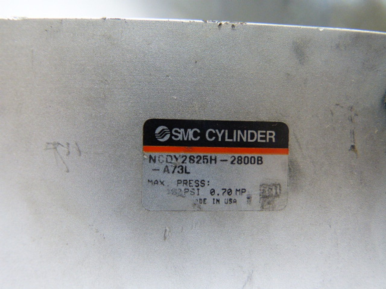 SMC NCDY2S25H-2800B-A73L Rodless Slider Cylinder USED