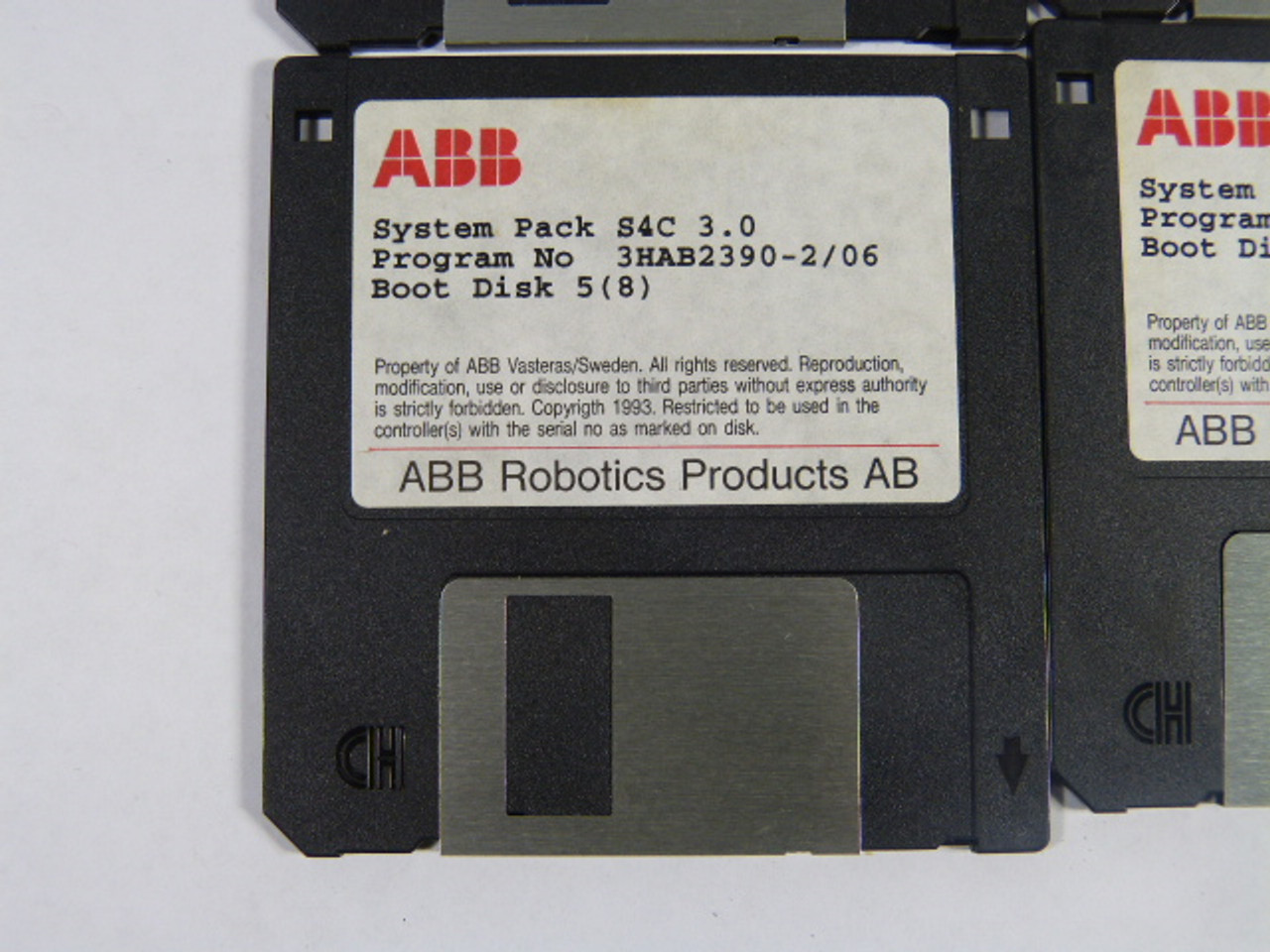 ABB Robotics 3HAB2390-2/06 S4c 3.0 System Packs-8 Disks USED