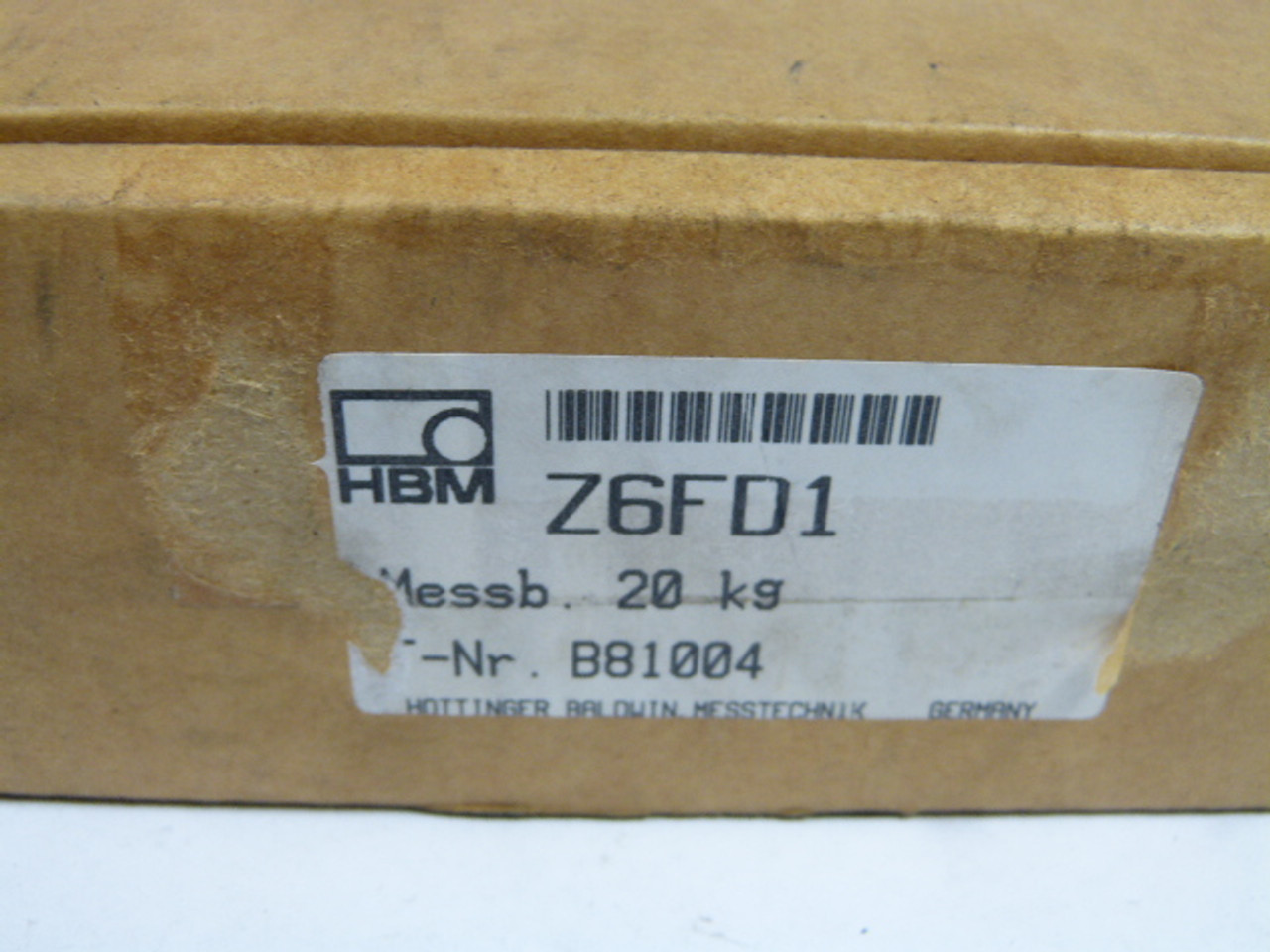 HBM Z6FD1 20KG Load Cell ! NEW !