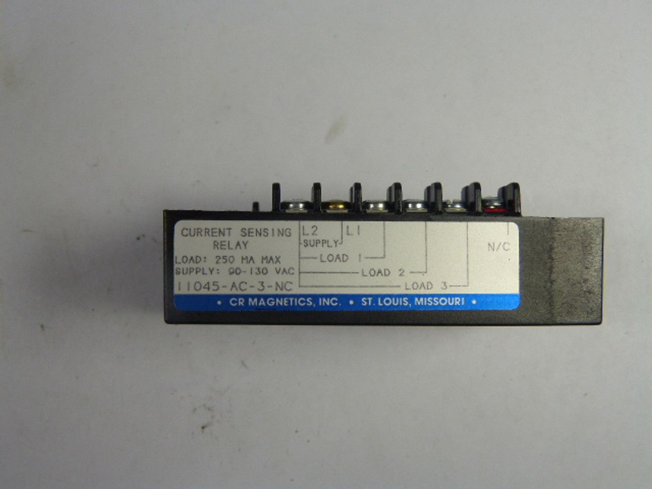 CR Magnetics 11045-AC-3-NC Current Sensing Relay 3Channel 250 90-130VAC ! NEW !