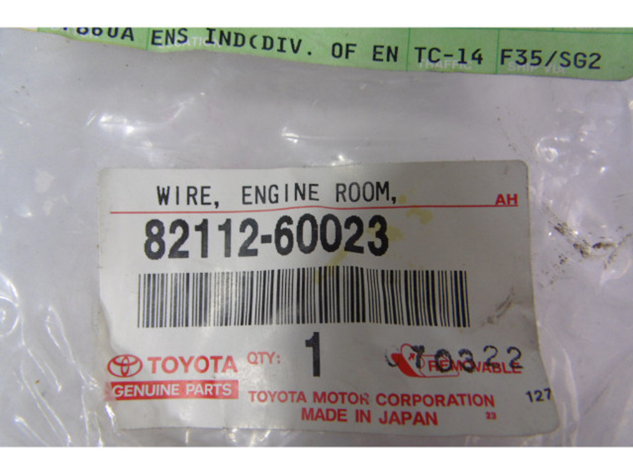 Toyota 82112-60023 Wire Engine Room ! NWB !