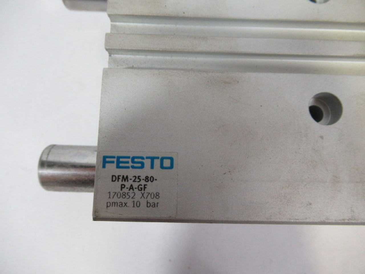 Festo DFM-25-80-P-A-GF 170852 Guided Cylinder 25mm Bore 80mm Stroke  USED