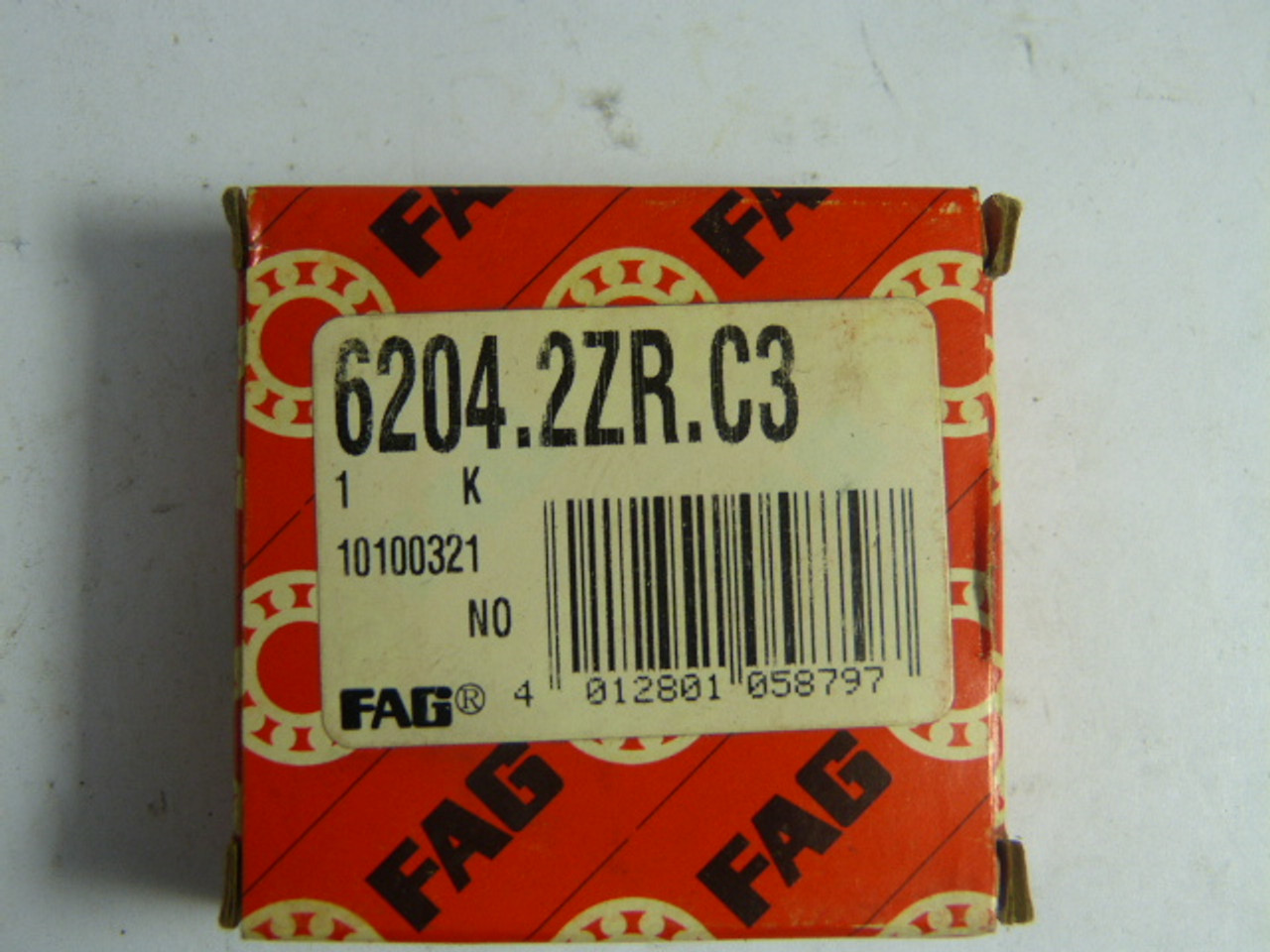 FAG 6204.2ZR.C3 Ball Bearing 20x47x14mm Shielded 1Row ! NEW !