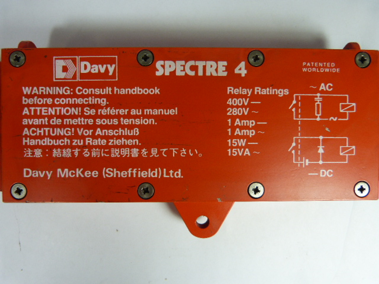 Davy McKee Spectre4 Hot Metal Detector 400V 1AMP 15W 15VA USED