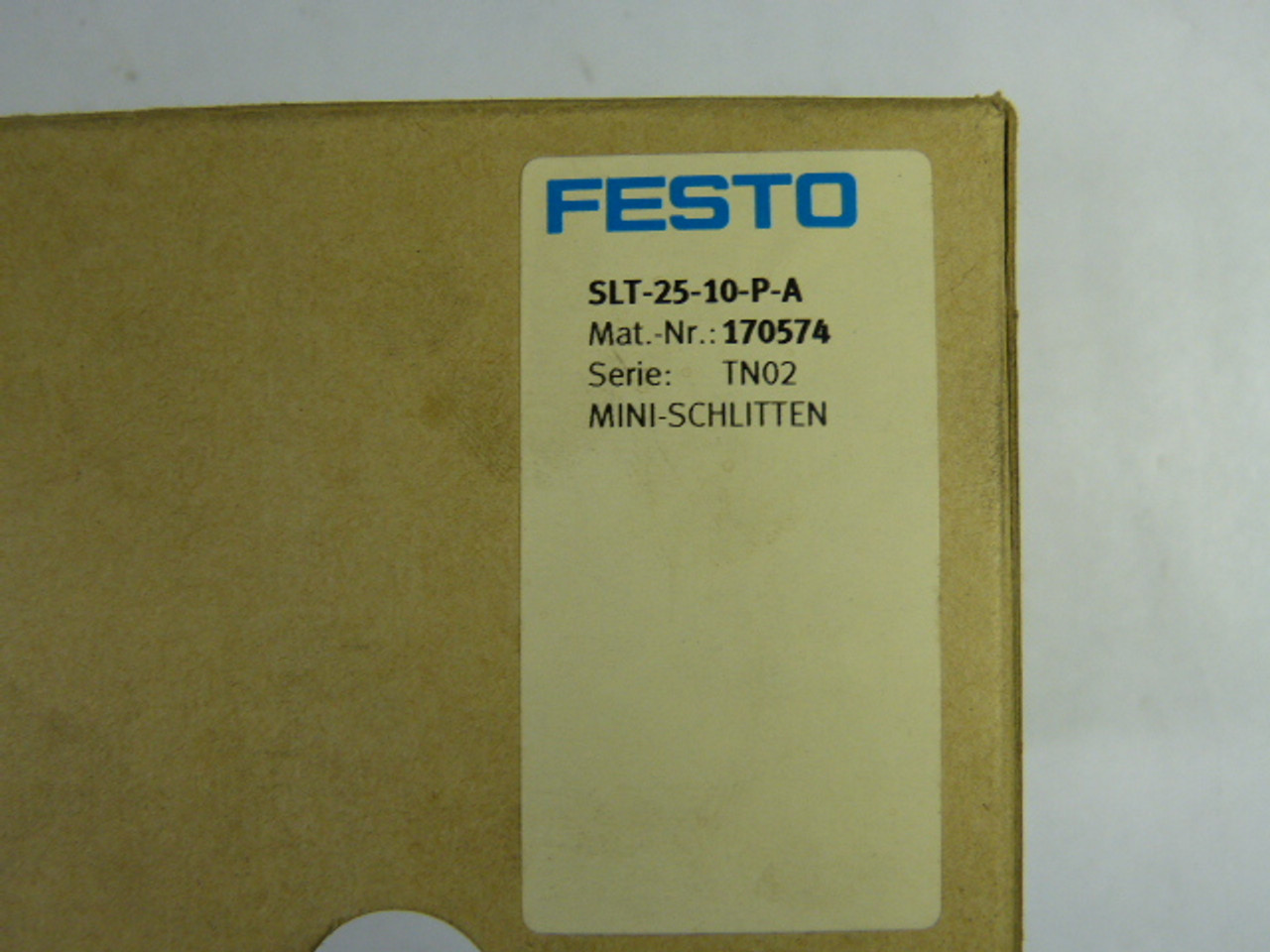 Festo SLT-25-10-P-A Mini Slide ! NEW !