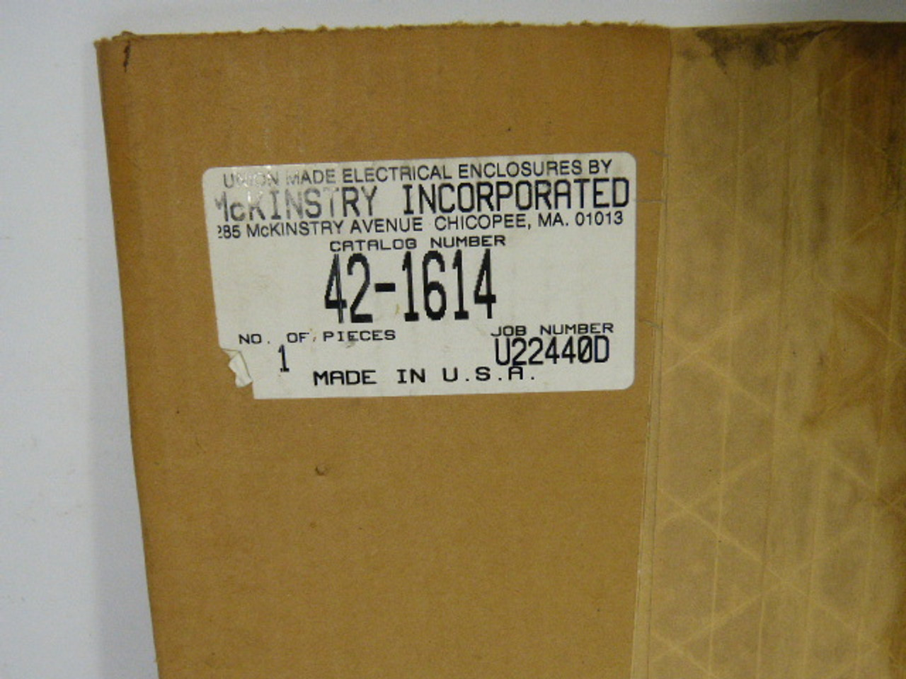 Mckinstry 42-1614 Back Panel 15x13 Inch ! SEALED !