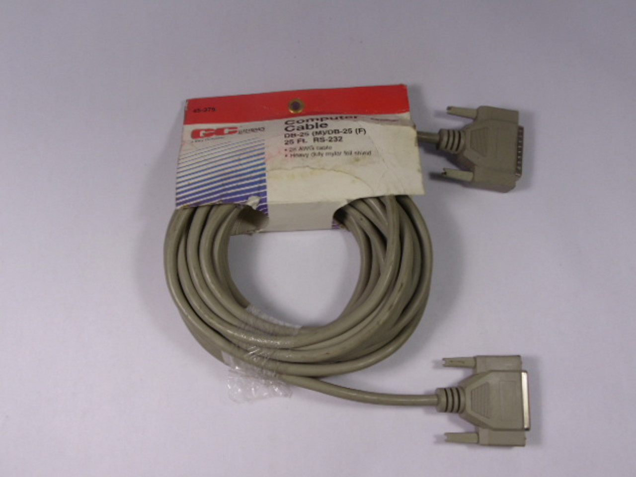 GC Electronics RS-232 Computer Cable 25 FT ! NEW !