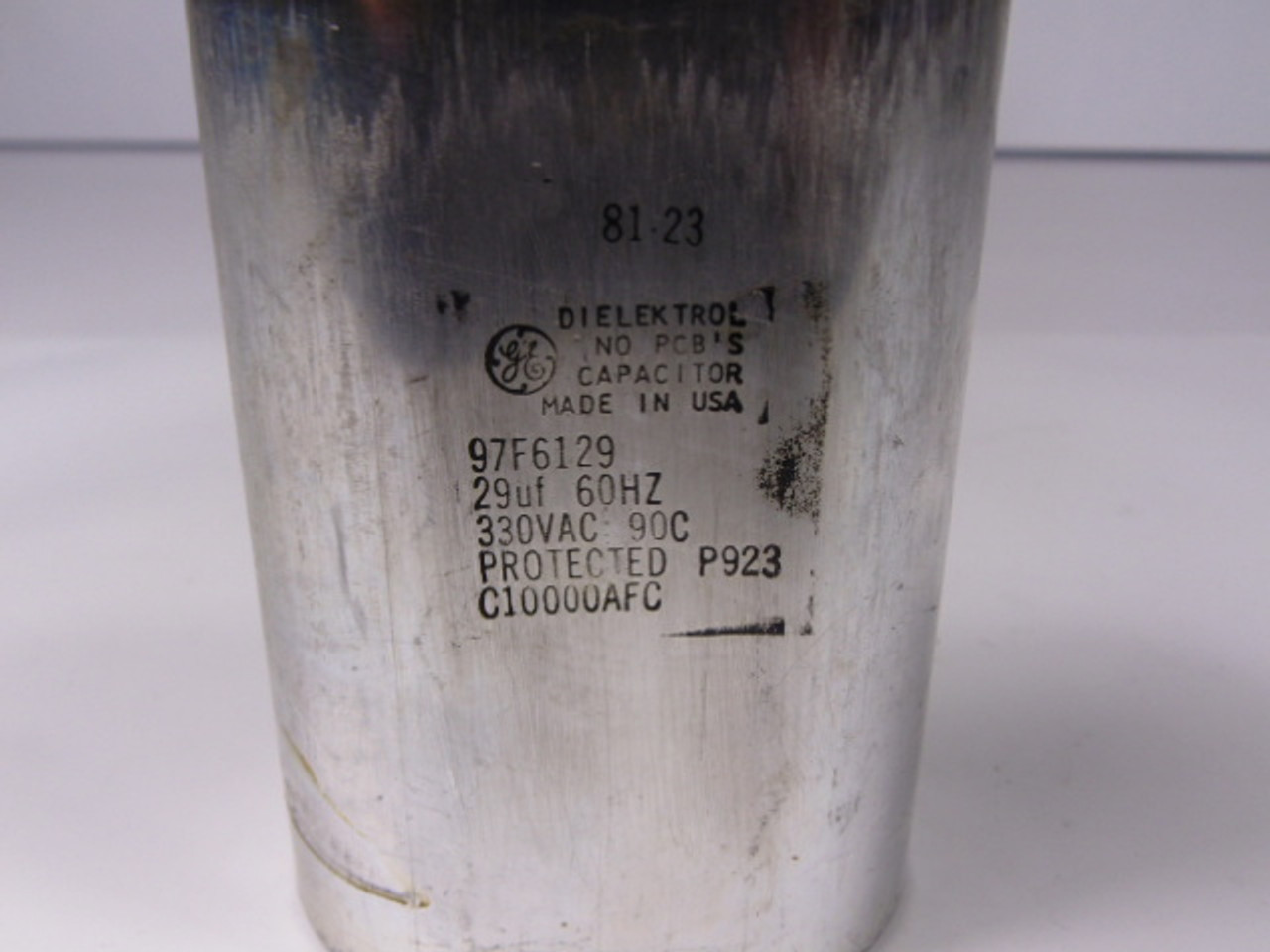 General Electric 97F6129 Capacitor 29uf 60Hz 330VAC USED