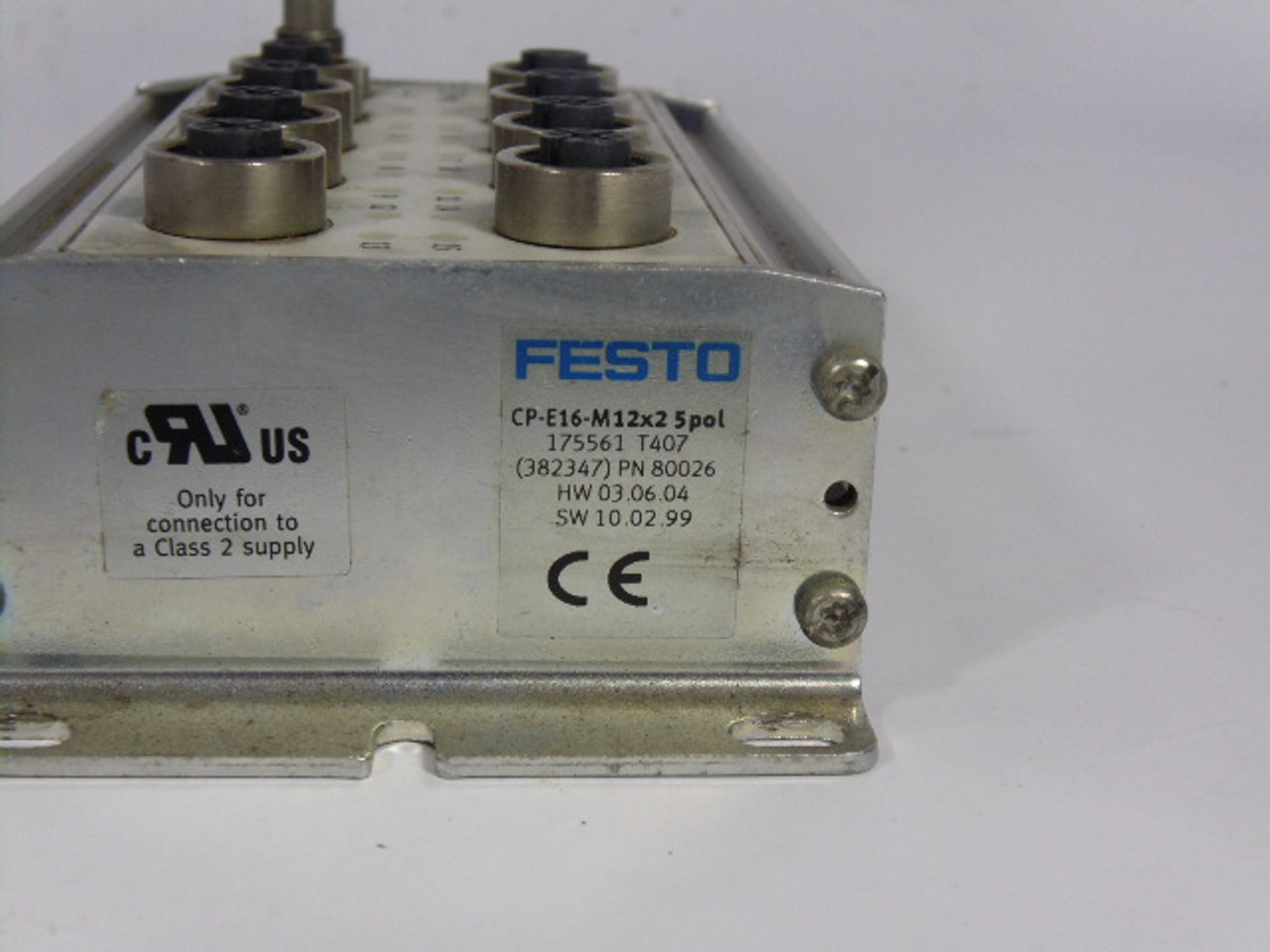 Festo CP-E16-M12X2-5POL Input Module For Valve Terminal CPV and CPA USED