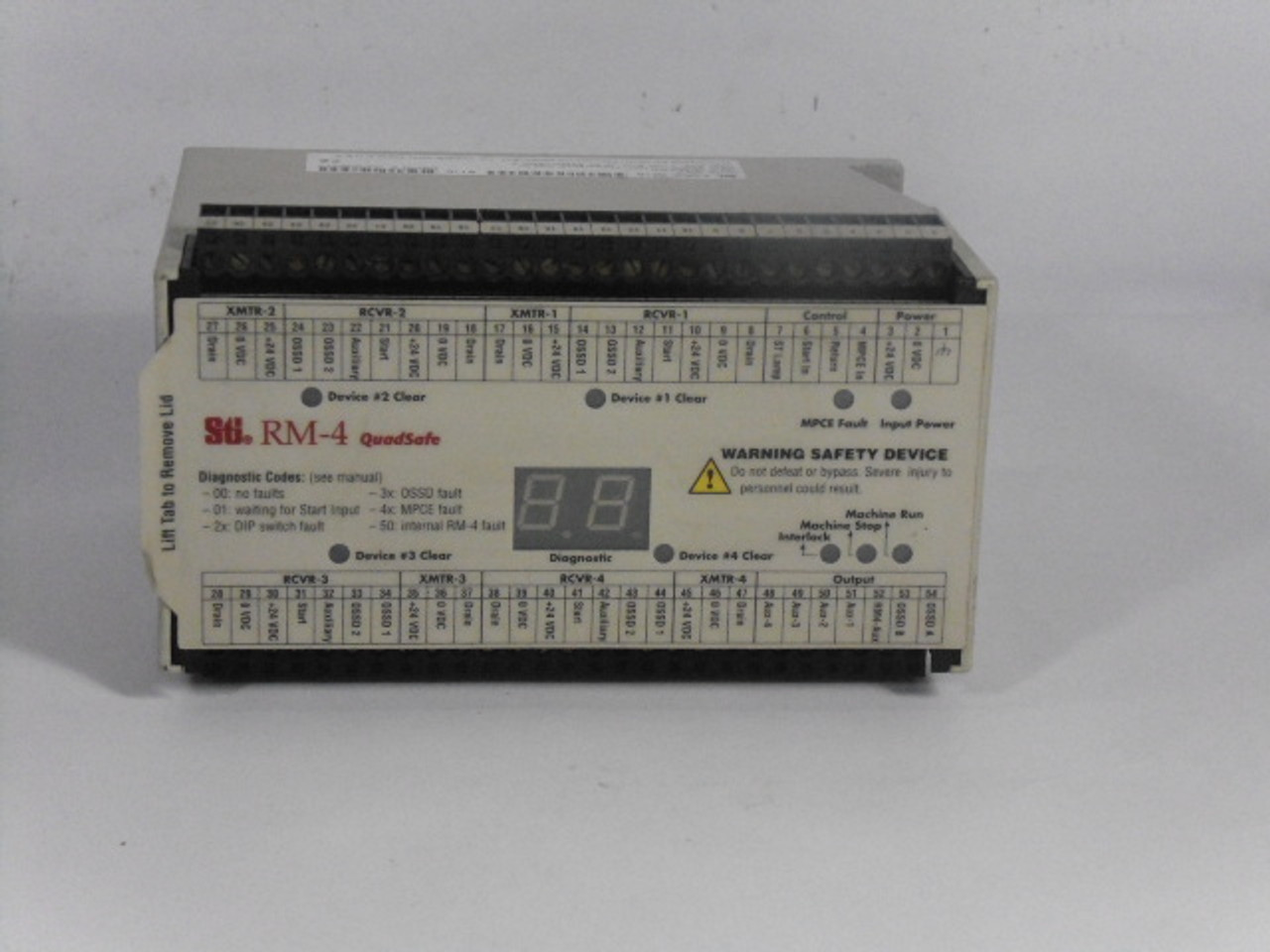 STI 43860-0010 RM-4 Quadsafe Safety Curtain Controller USED
