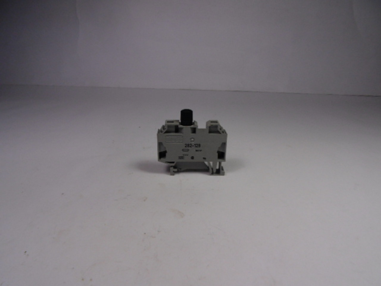 Wago 282-128 Grey 2-Conductor Fuse Terminal Block USED