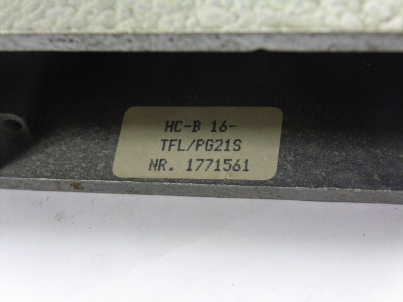 Phoenix Contact HC-B16-TFL-76/M1PG21S Sleeve Housing 76mm 1771561 USED