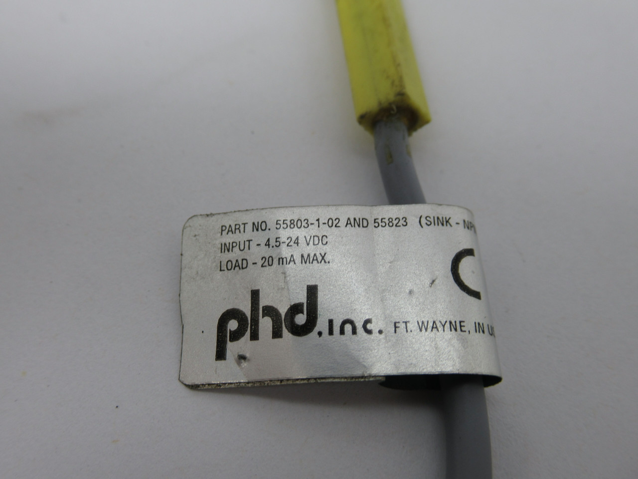 PHD 55803-1-02 Proximity Switch 4.5-24VDC 20mA USED