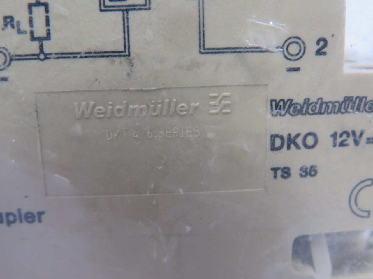 Weidmuller DKT4/6 Terminal Block Optocoupler Lot of 4 BEIGE USED