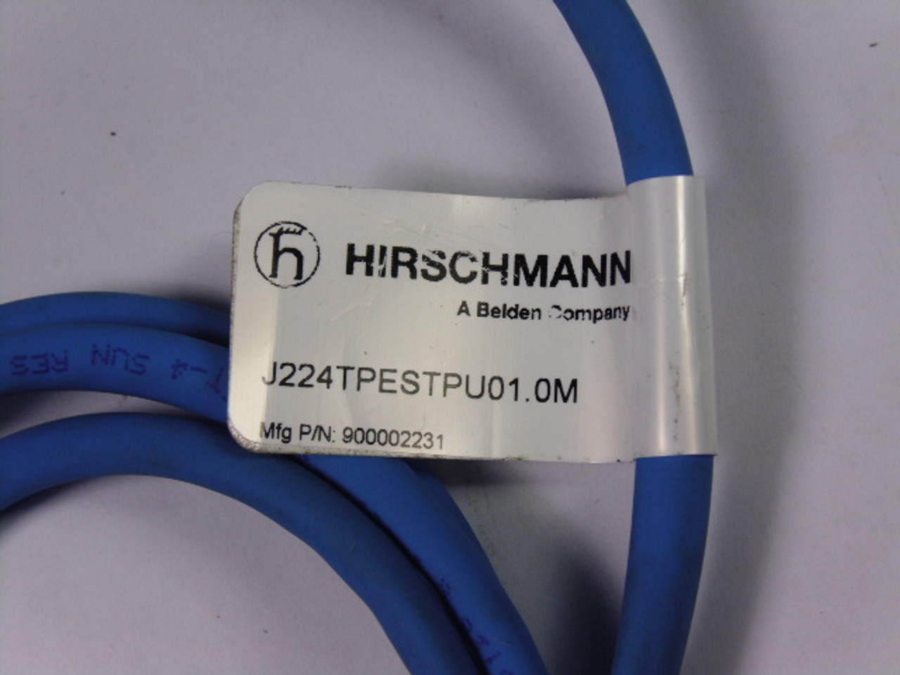 Hirschmann J224TPESTPU01.0M Female 4-Pole RJ45/m12 Cordset USED