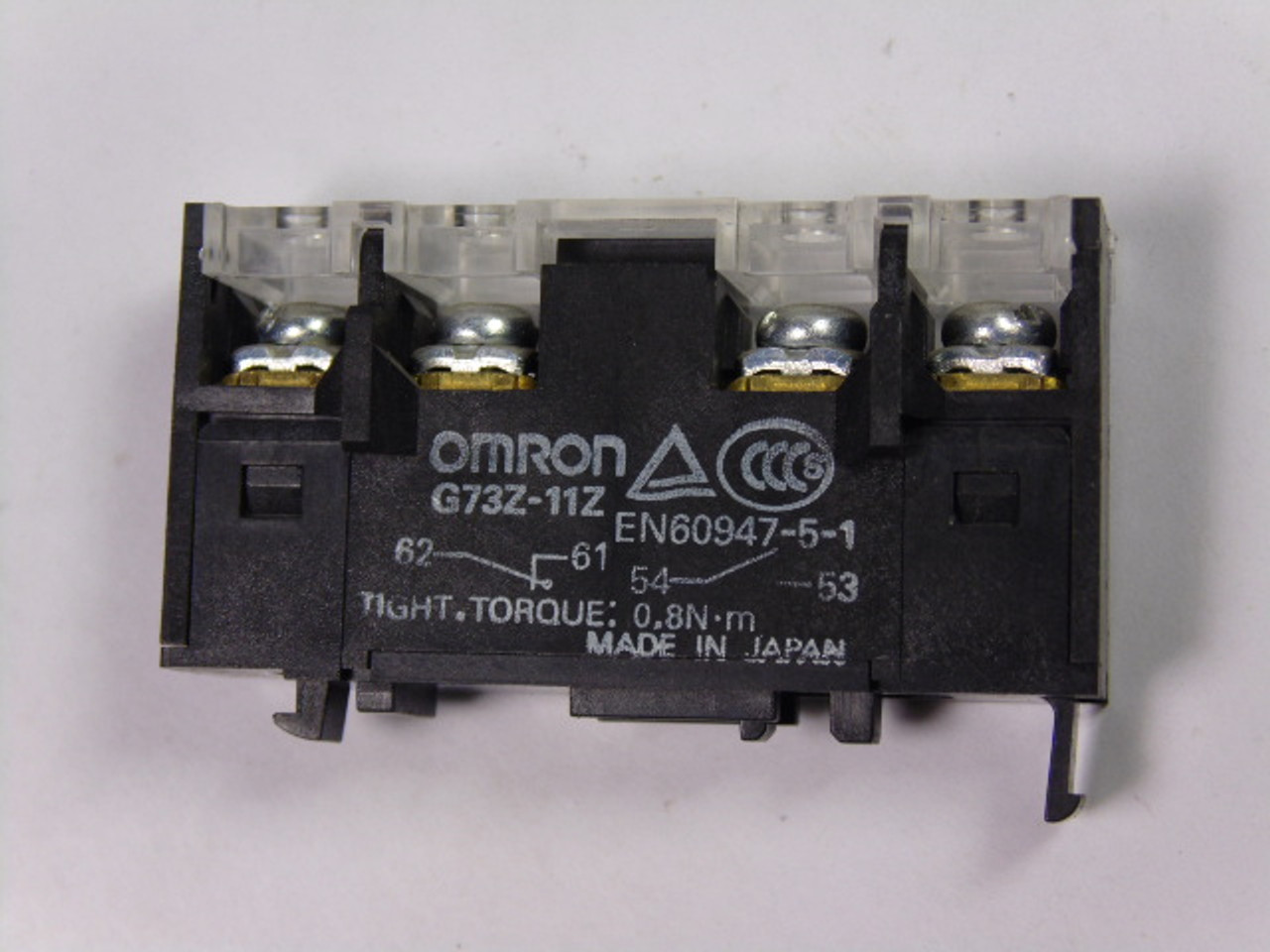 Omron G73Z-11Z Auxiliary Contact Block SPST-NO/SPST-NC USED