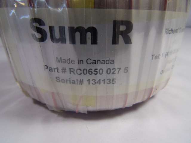 SumR RC0650-027-5 Transformer Input 575VAC 60Hz Output 27V/12V 687VA USED
