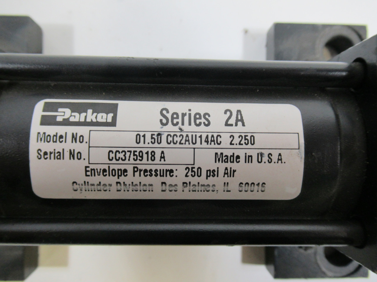 Parker 01.50-CC2AU14AC-2.250 Pneuamtic Cylinder 1.5" Bore 2.25" Stroke ! NOP !