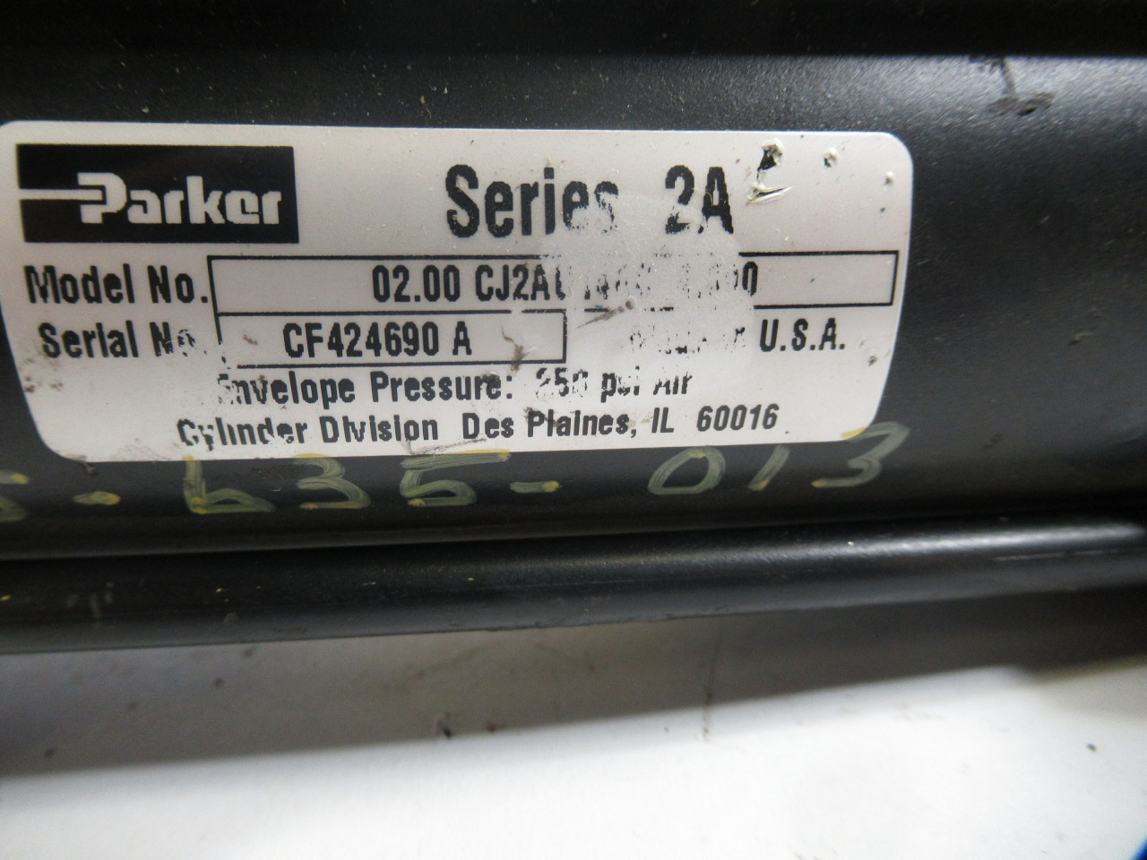 Parker 02.00-CJ2AU14AC-4.000 Pneumatic Cylinder 2" Bore 4" Stroke  NOP