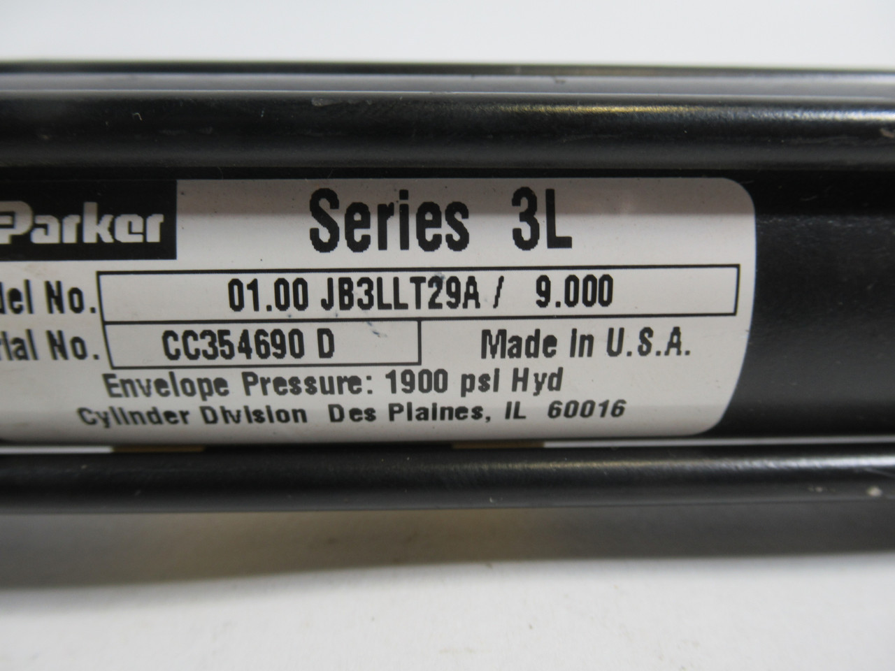 Parker 01.00-JB3LLT29A-9.000 Pneumatic Cylinder 1" Bore 9" Stroke !
