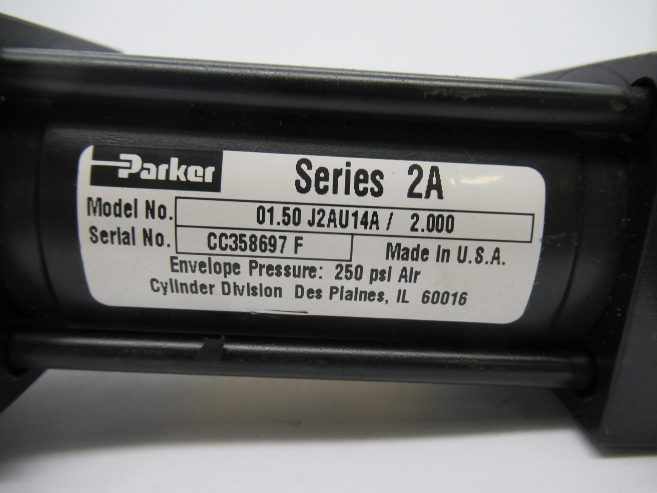 Parker 01.50-J2AUV14AC-2.000 Pneumatic Cylinder 1.5" Bore 2" Stroke  NOP