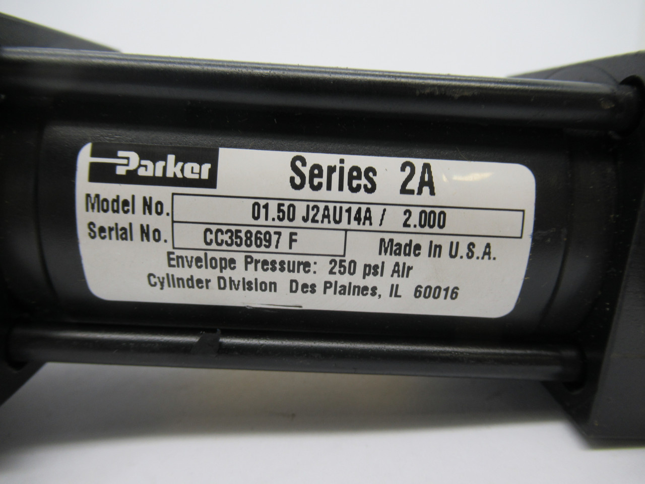 Parker 01.50-J2AUV14AC-2.000 Pneumatic Cylinder 1.5" Bore 2" Stroke ! NOP !