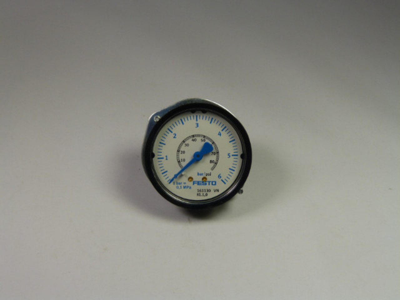 Festo 161130 Flanged Precision Pressure Gauge FMAP-63-61/2-EN USED