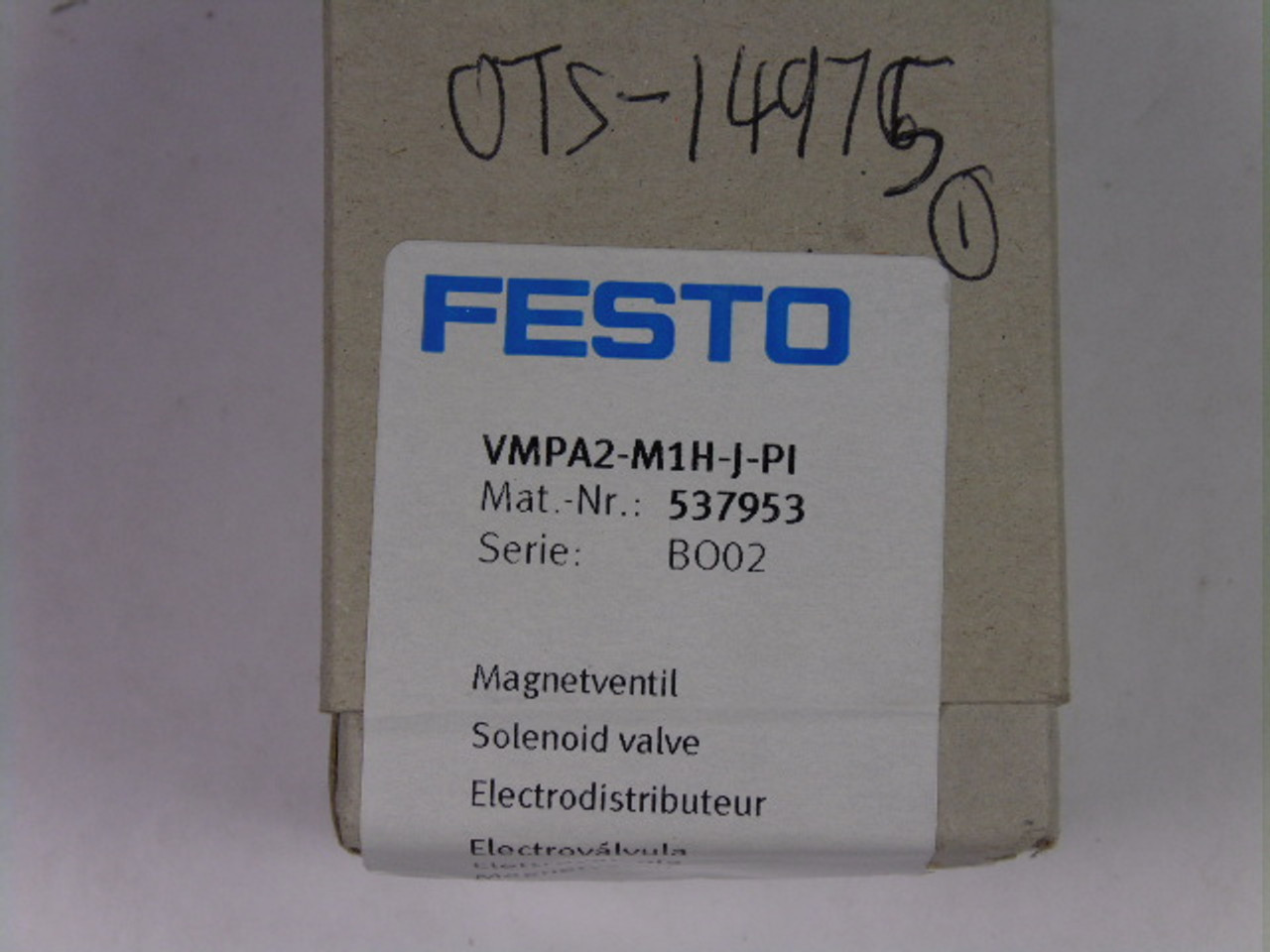 Festo VMPA2-M1H-J-PI Solenoid Valve ! NEW !