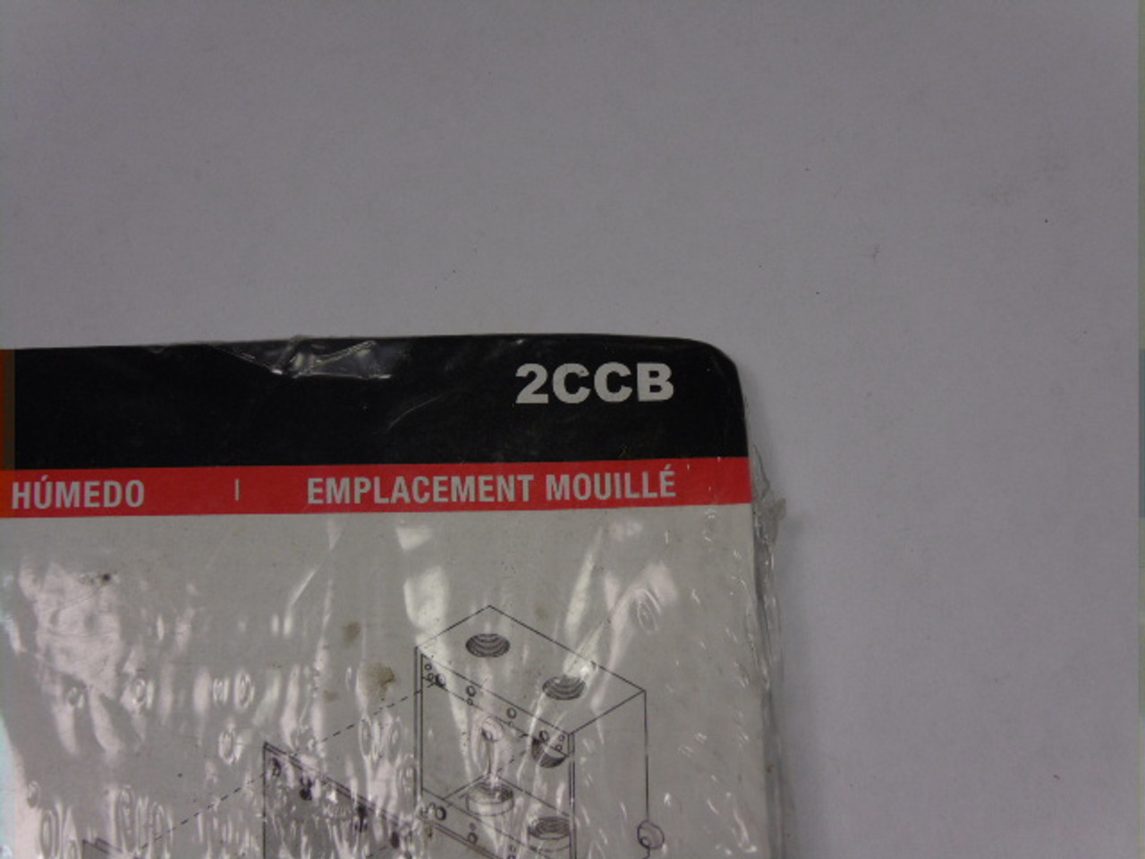 Red Dot 2CCB Blank Cover Plate 2 Gang ! NWB !