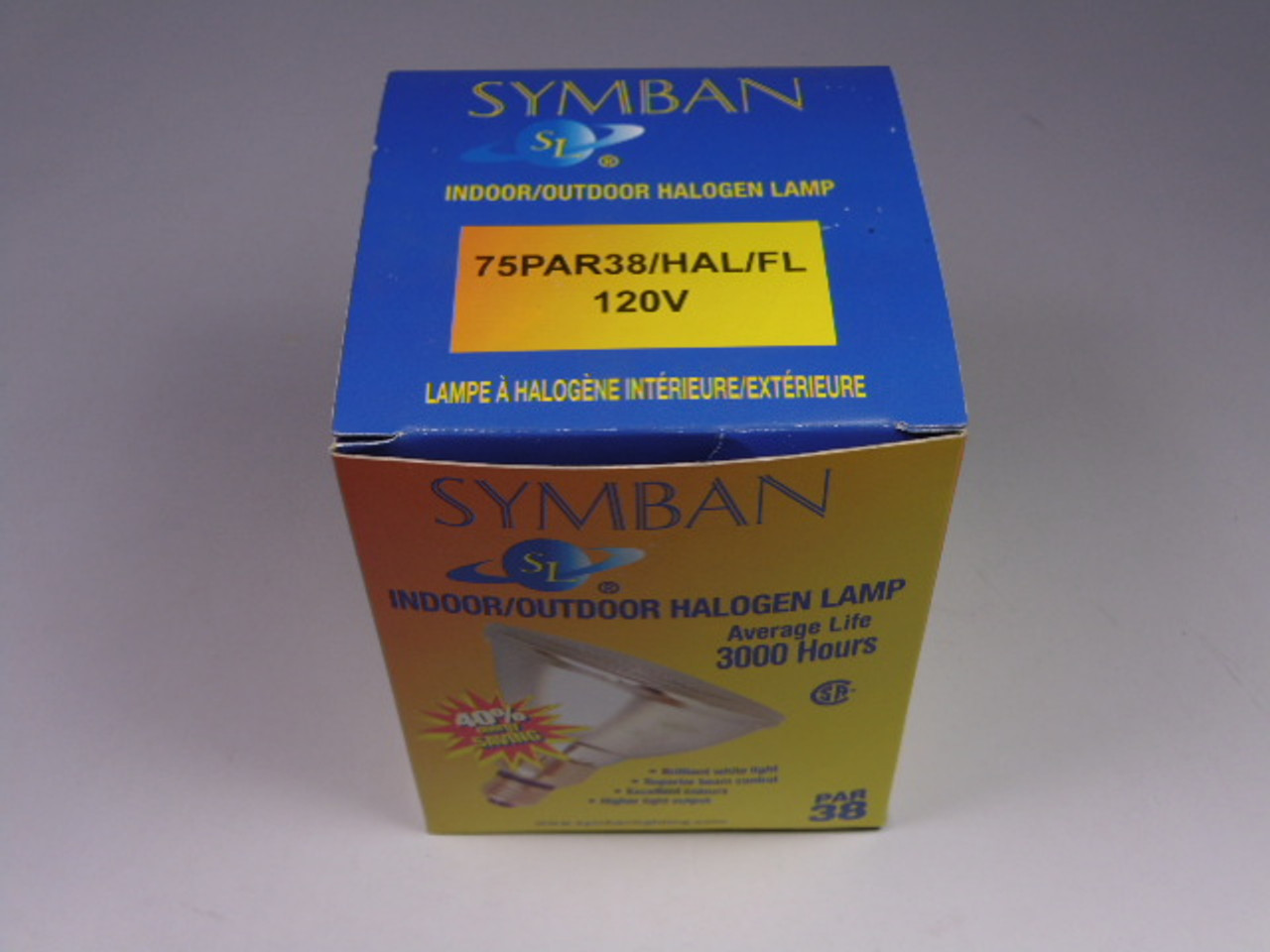 Symban 75PAR38/HAL/FL Indoor Outdoor Halogen Lamp 3000 Hours 120V ! NEW !