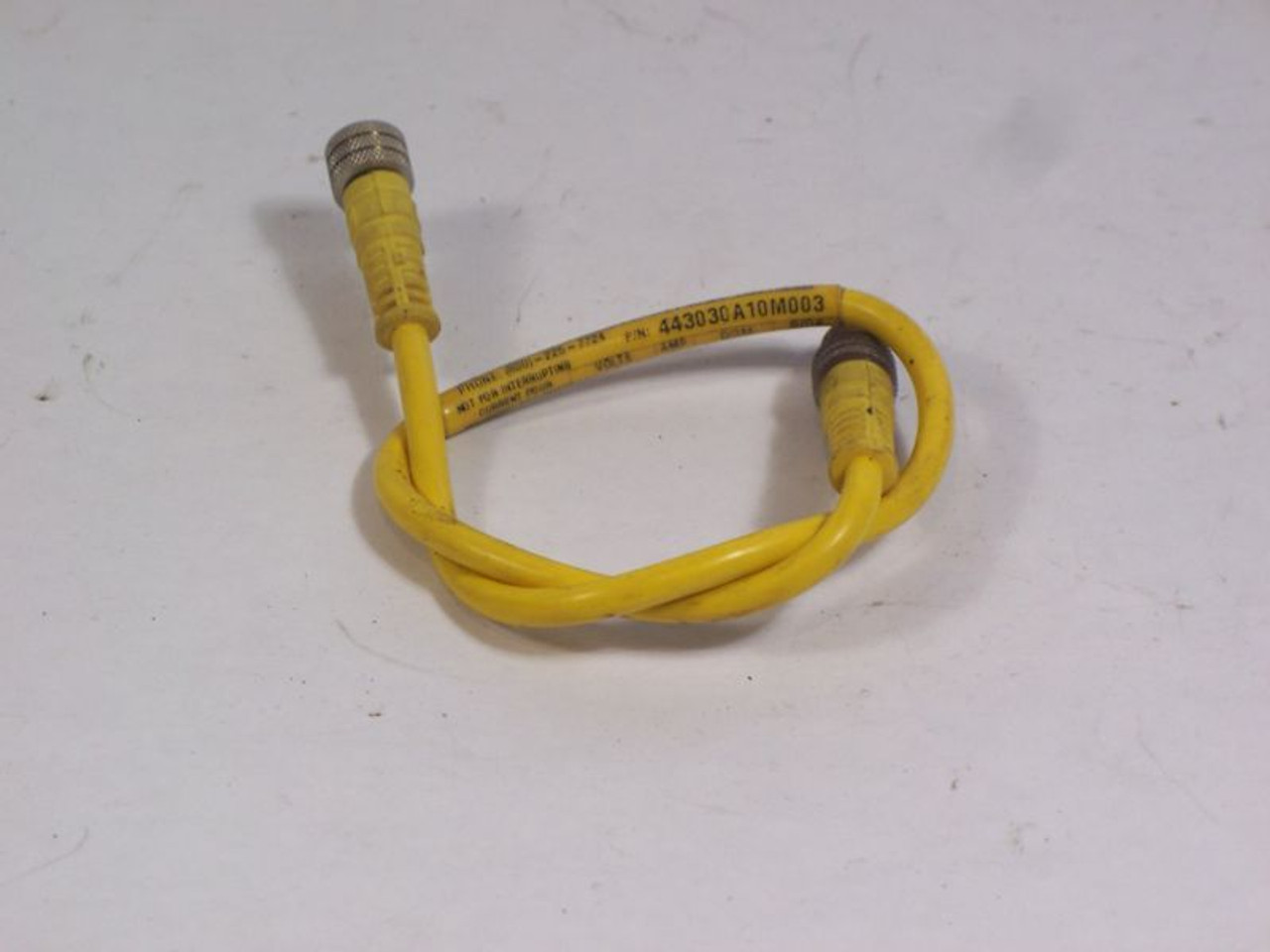 WOODHEAD 443030A10M003 CONNECTOR CABLE 3 PIN USED