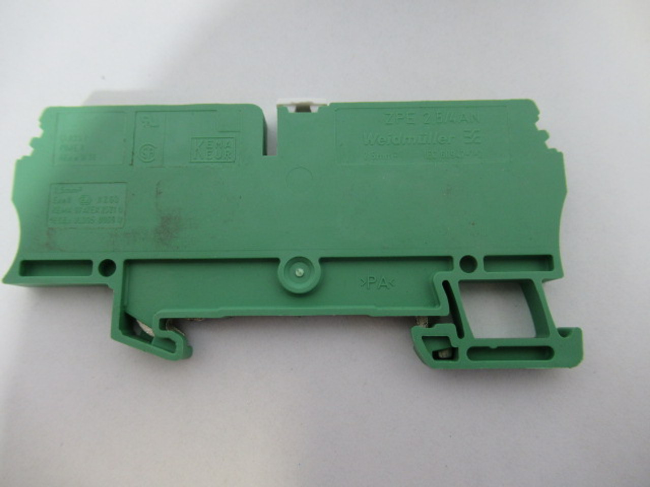 Weidmuller ZPE-2.5/4AN Terminal Block Lot of 20 GREEN USED