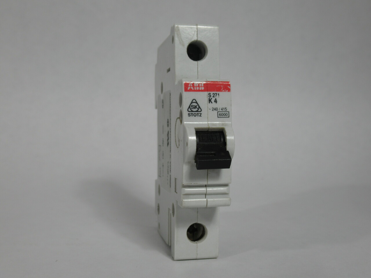 ABB S271-K4 Miniature Circuit Breaker 4Amp 1Pole 230/400VAC UB = 440V USED