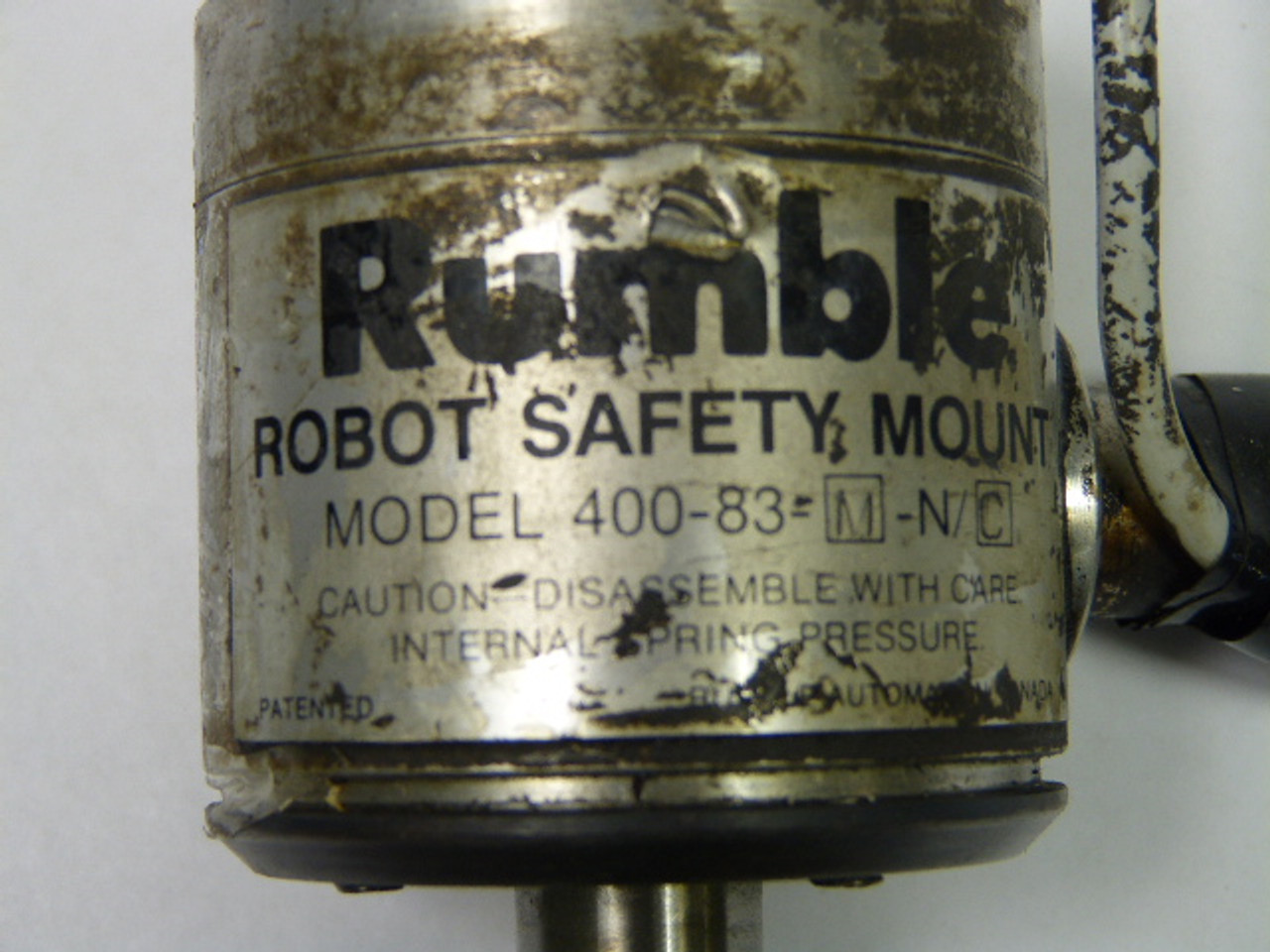 Rumble 400-83-M-N/C Robot Safety Mount USED