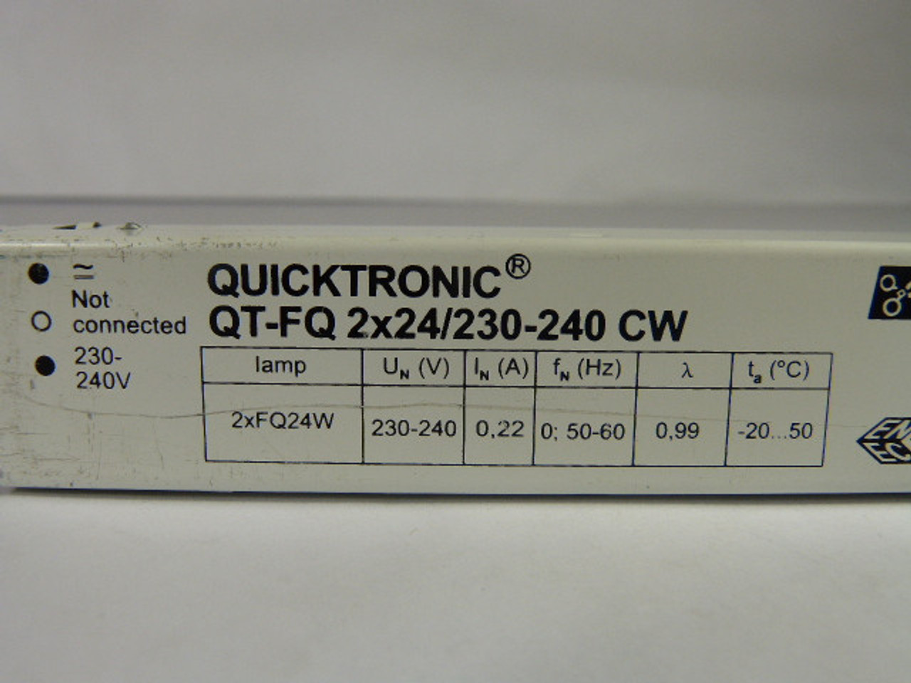 Osram QT-FQ-2X24/230-240CW Quicktronic Ballast 230-240V USED